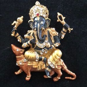 Fun Ganesh pin/brooch